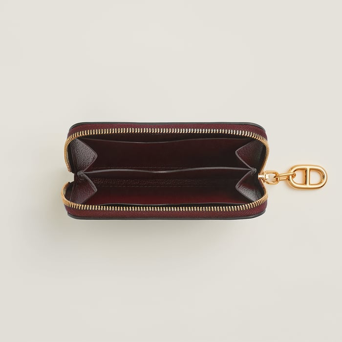 Rouge H Zipengo Chaine d'Ancre Compact Card Holder