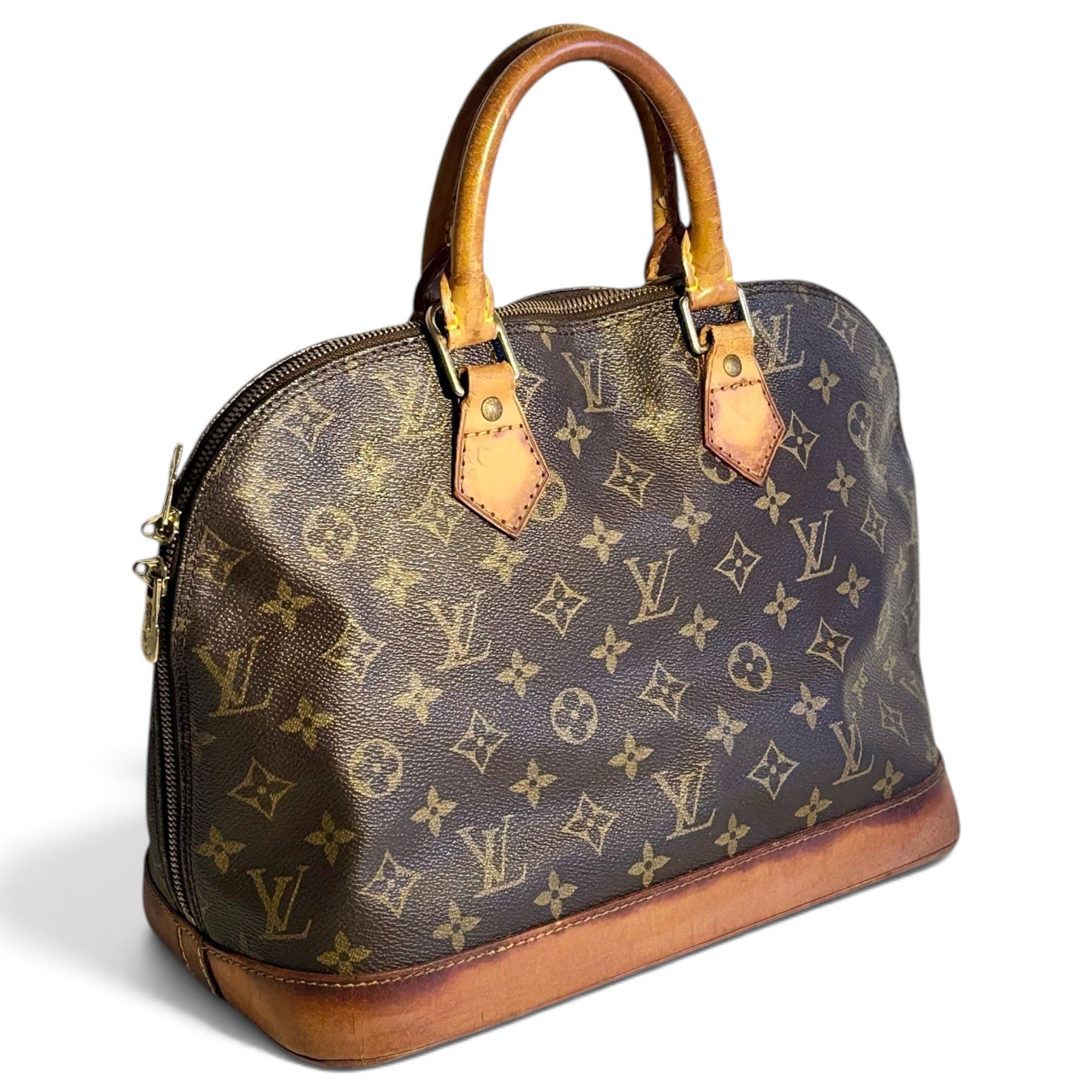 Louis Vuitton Alma leather handbag