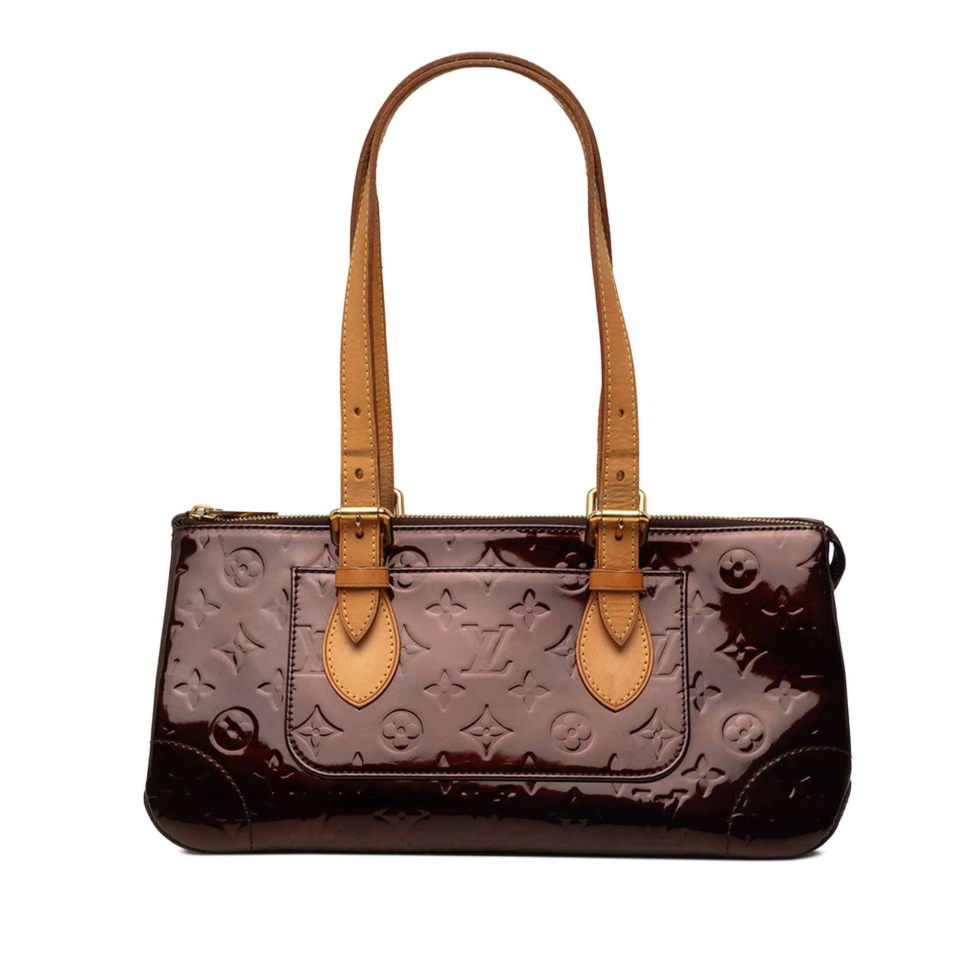 Rosewood leather handbag