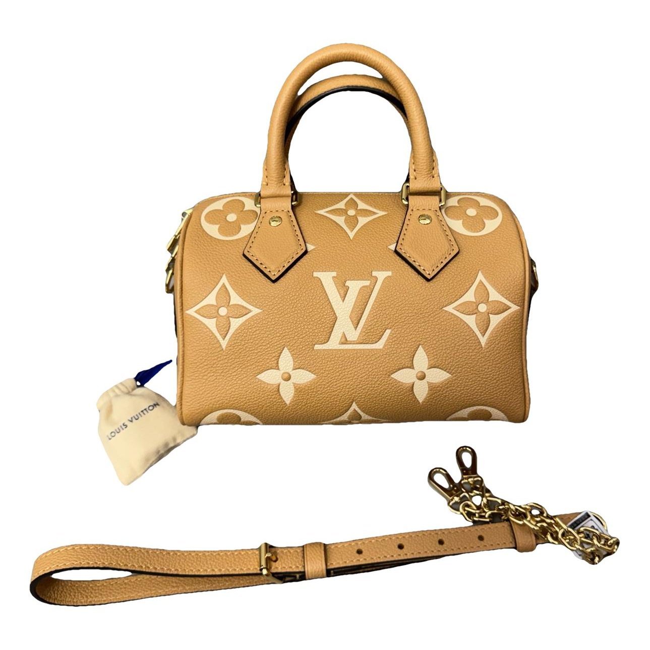 Nano Speedy / Mini HL leather handbag