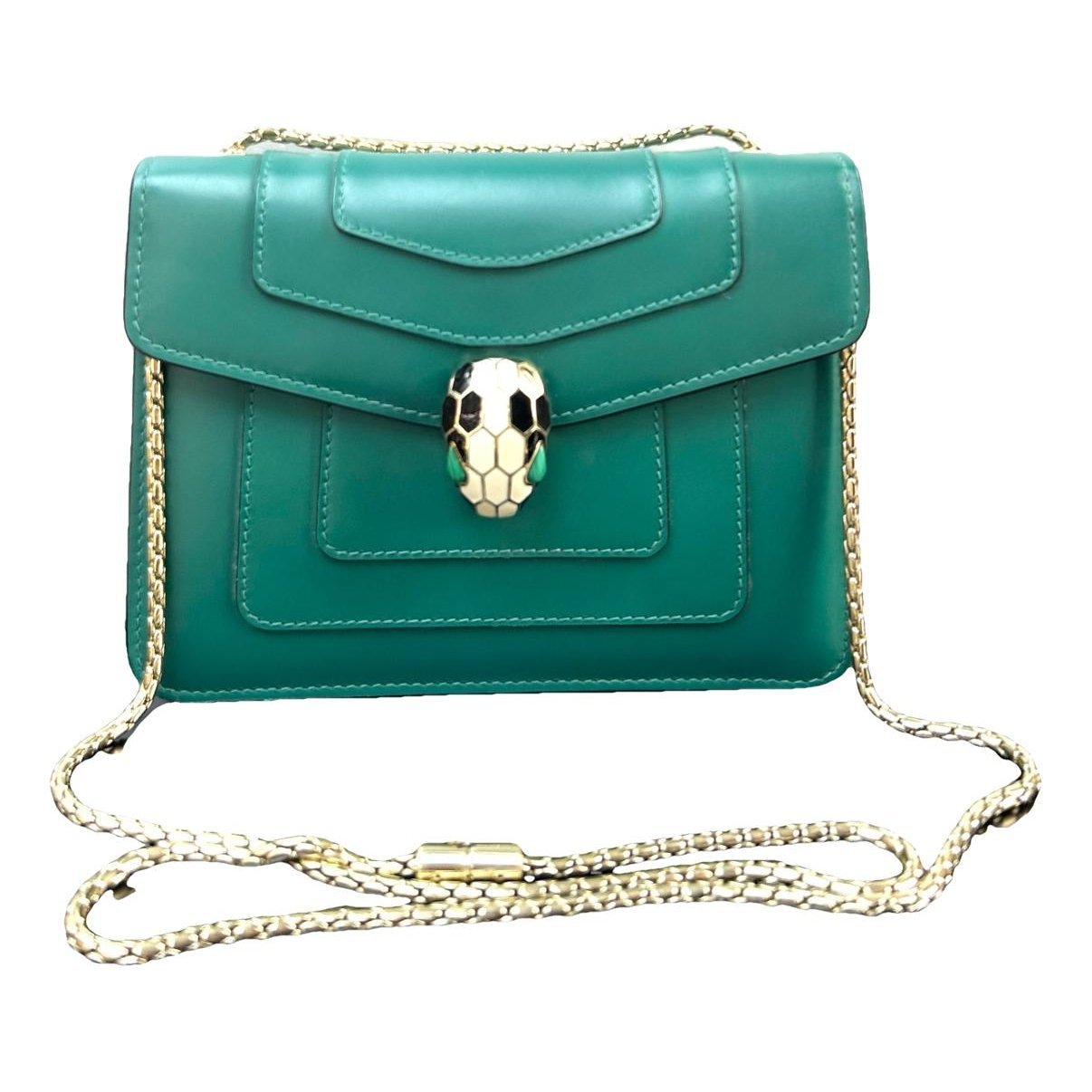 Serpenti leather handbag