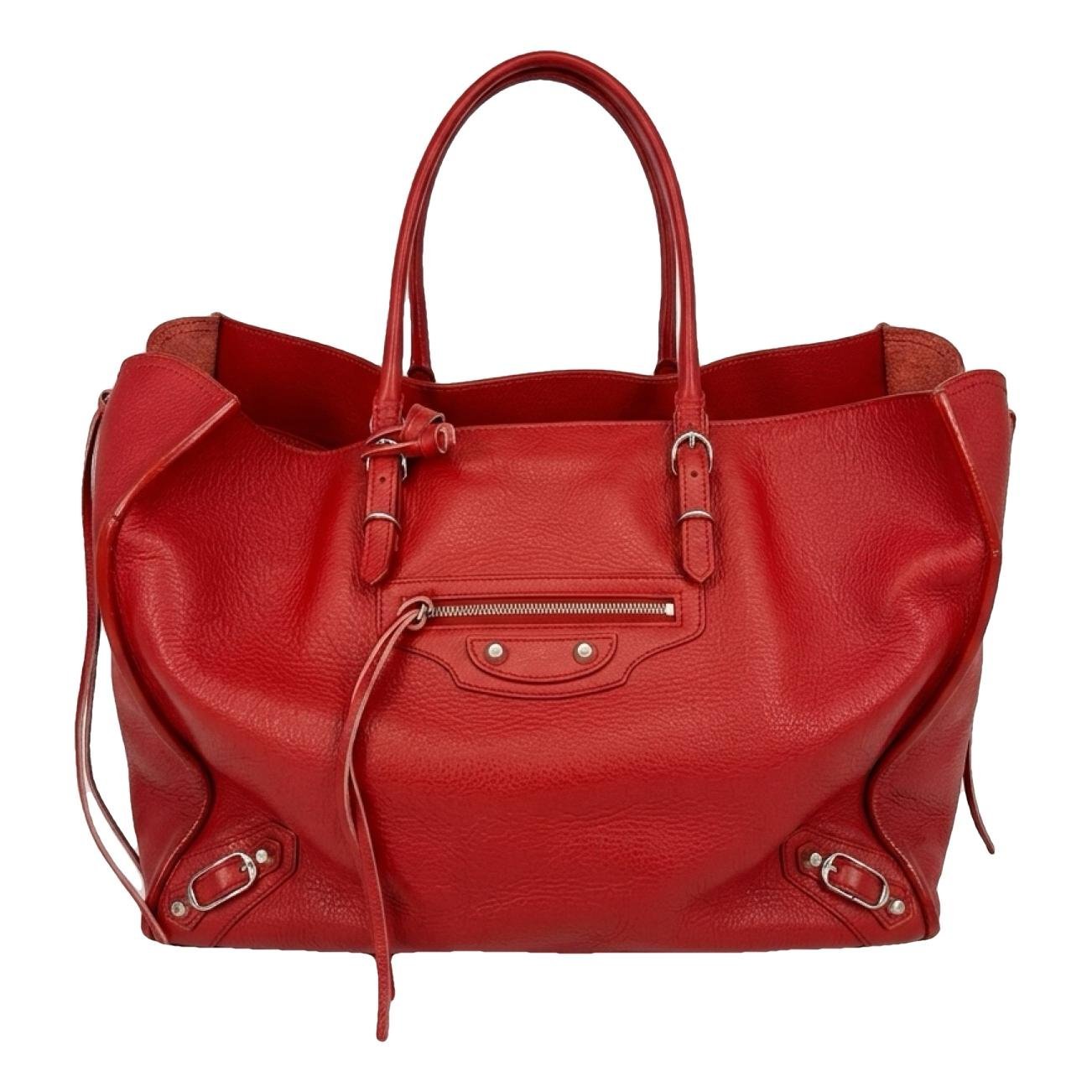 Papier leather handbag