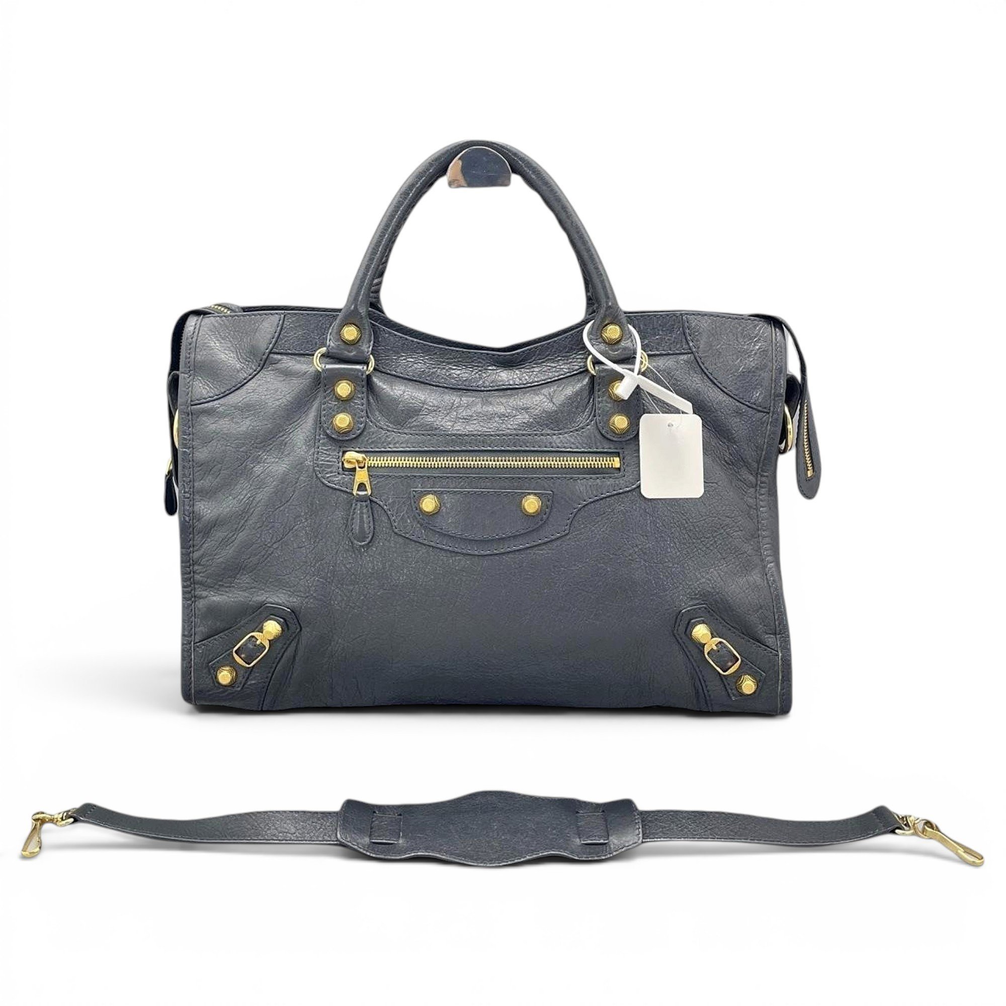 Classic Metalic leather handbag