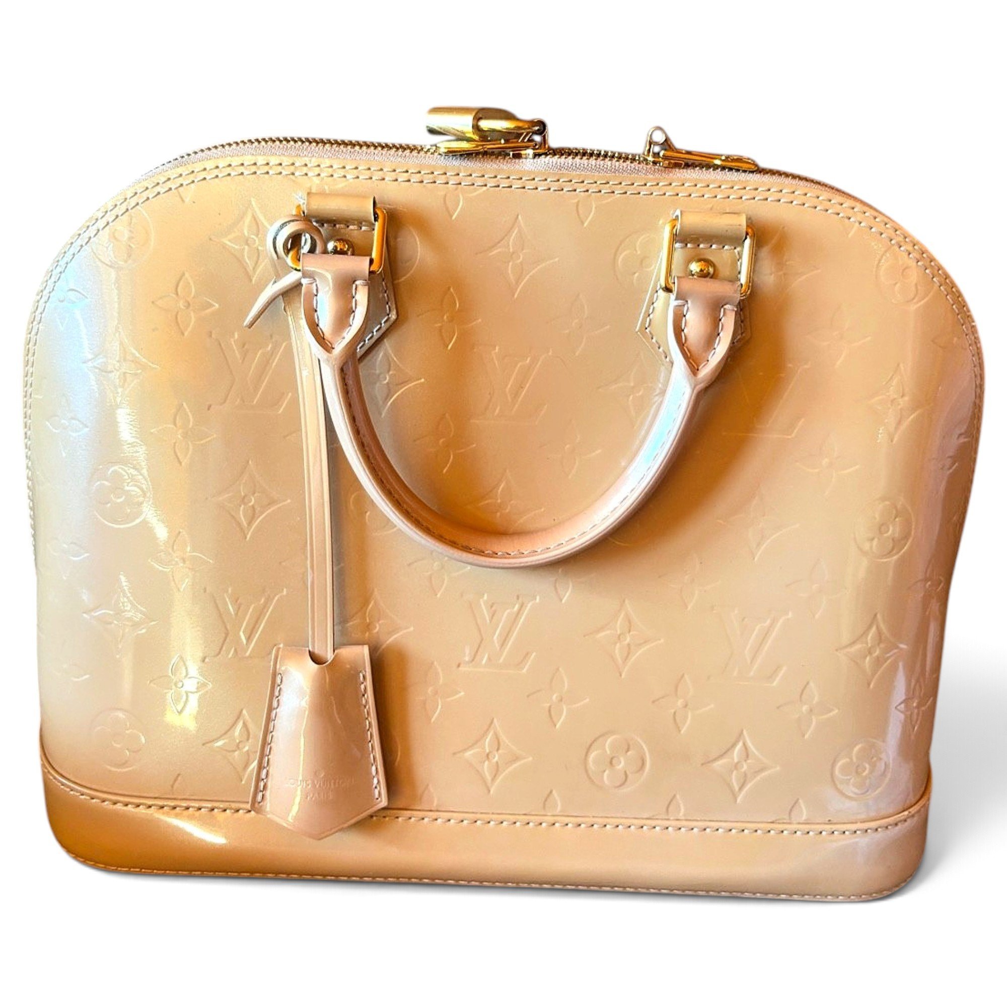Alma patent leather handbag