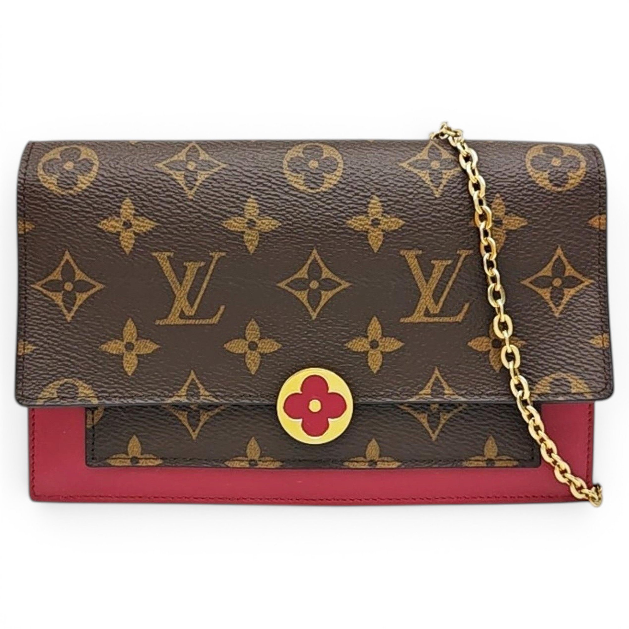 Chaîne Flore leather handbag