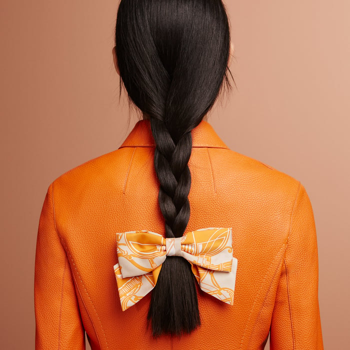 Beige Palomino "Ex-libris" Grenelle Hair Clip