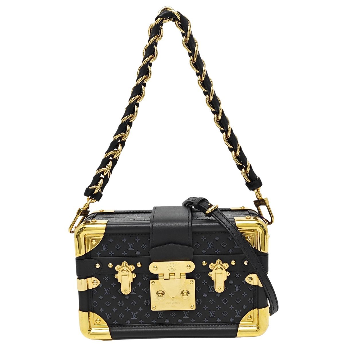 Petite Malle leather handbag