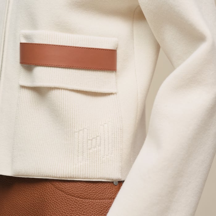 Blanc Naturel Jacket With Pockets