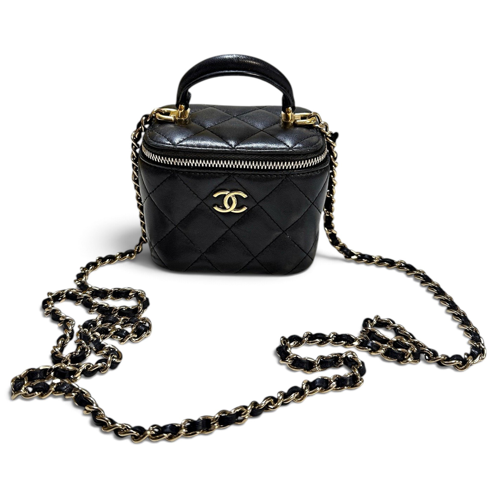 Vanity leather mini bag