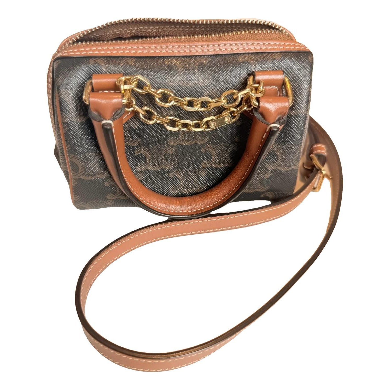 Triomphe leather handbag