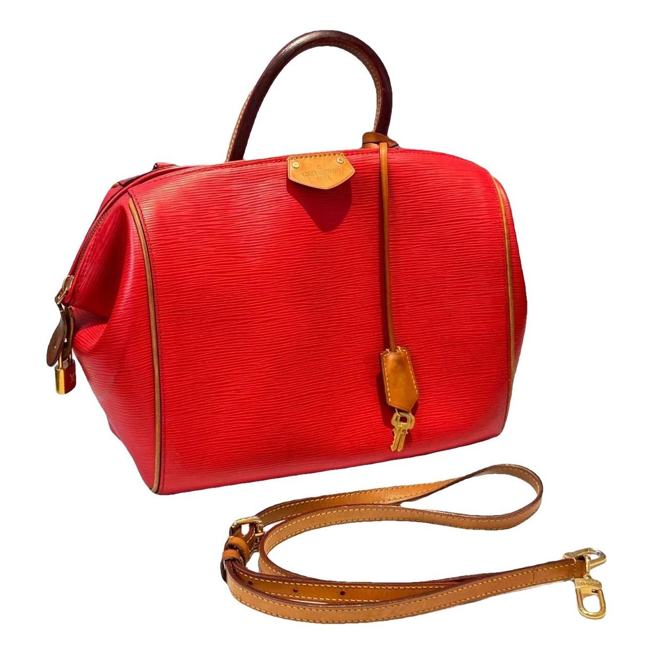 Speedy leather bowling bag