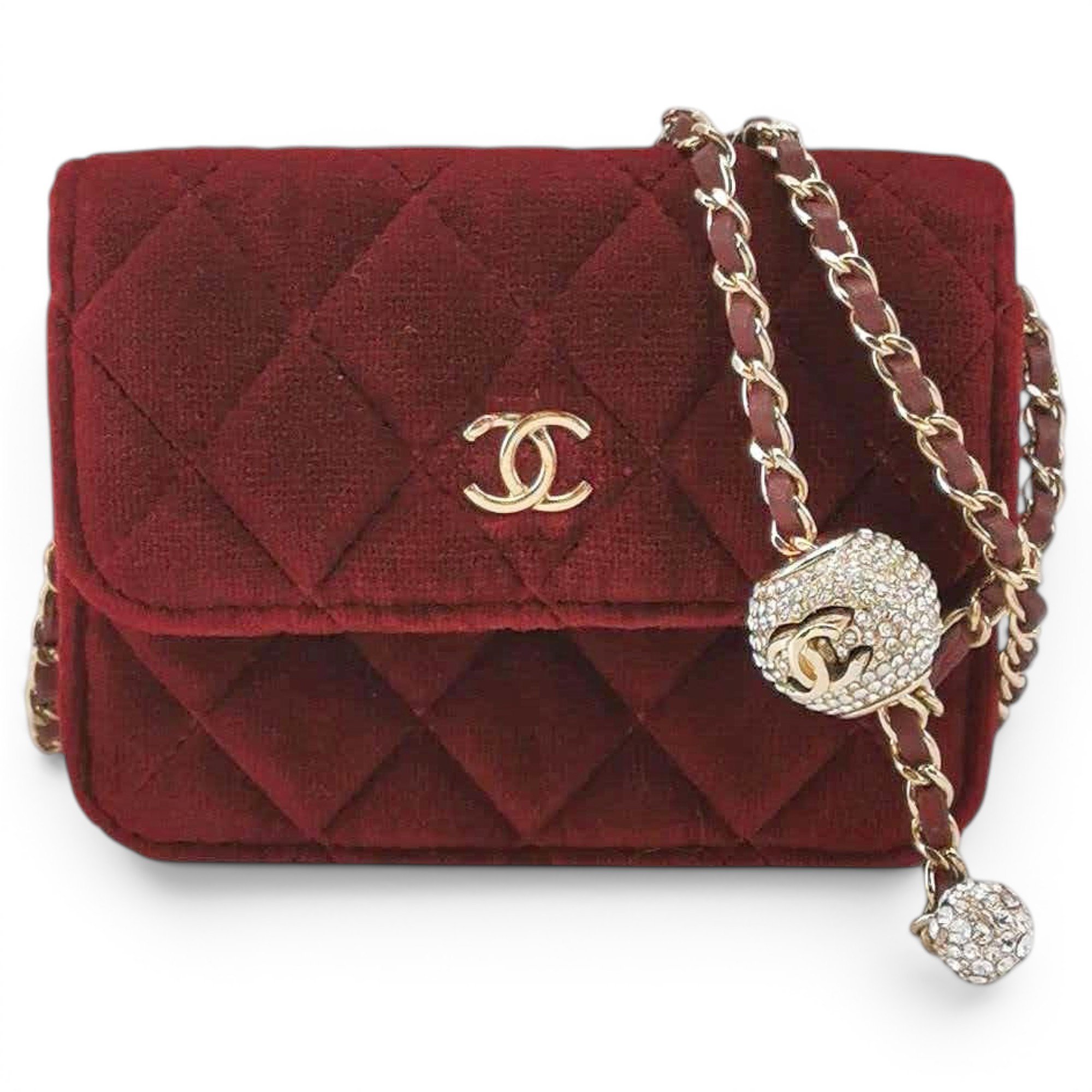 Wallet On Chain Timeless/Classique cloth crossbody bag