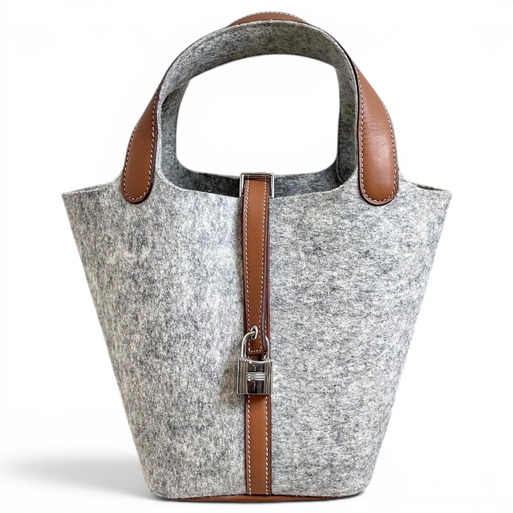 Picotin wool tote