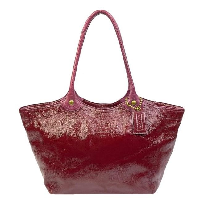 Patent leather tote