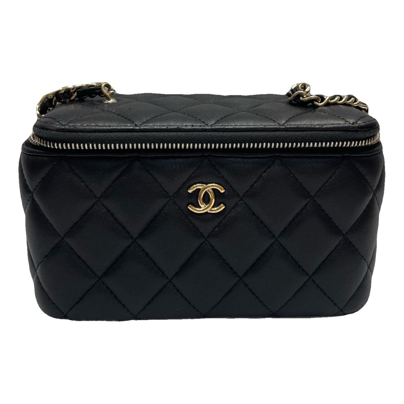 Vanity leather handbag