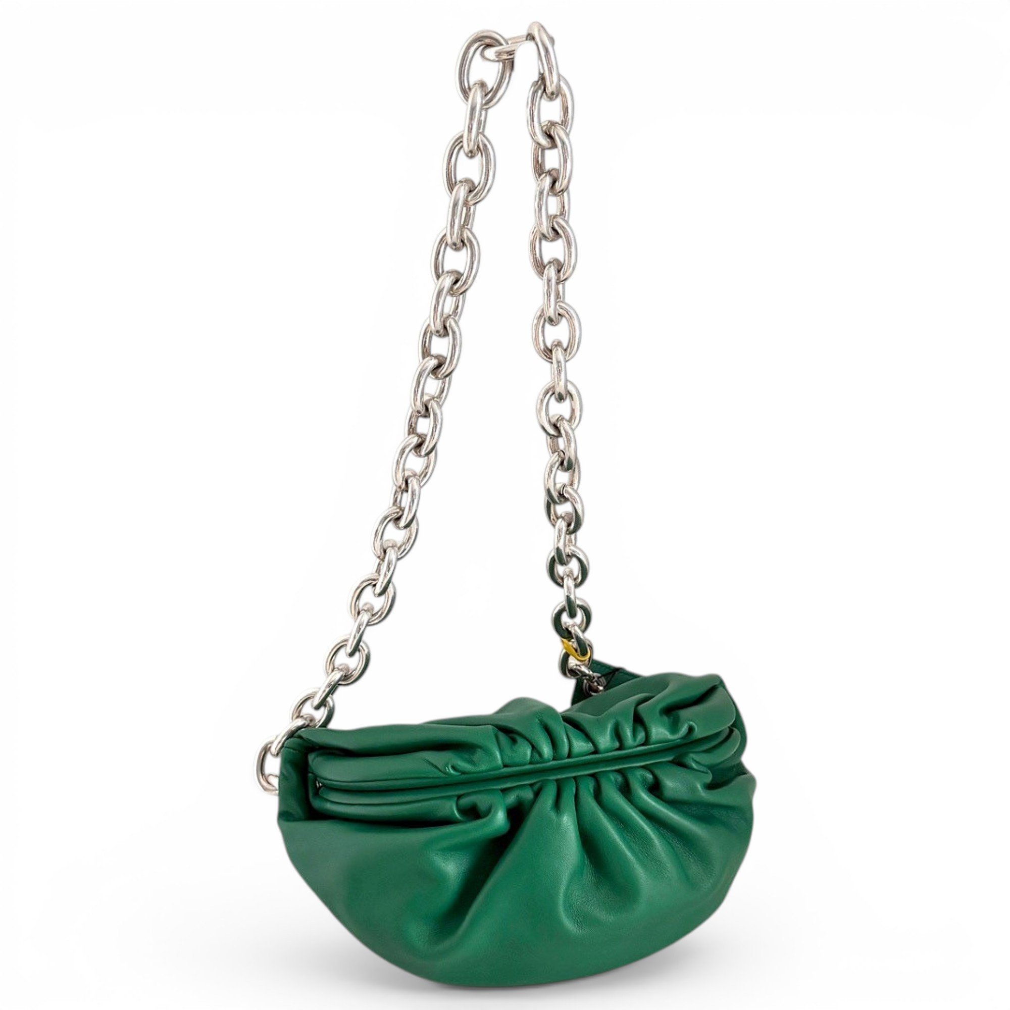 Pouch leather handbag