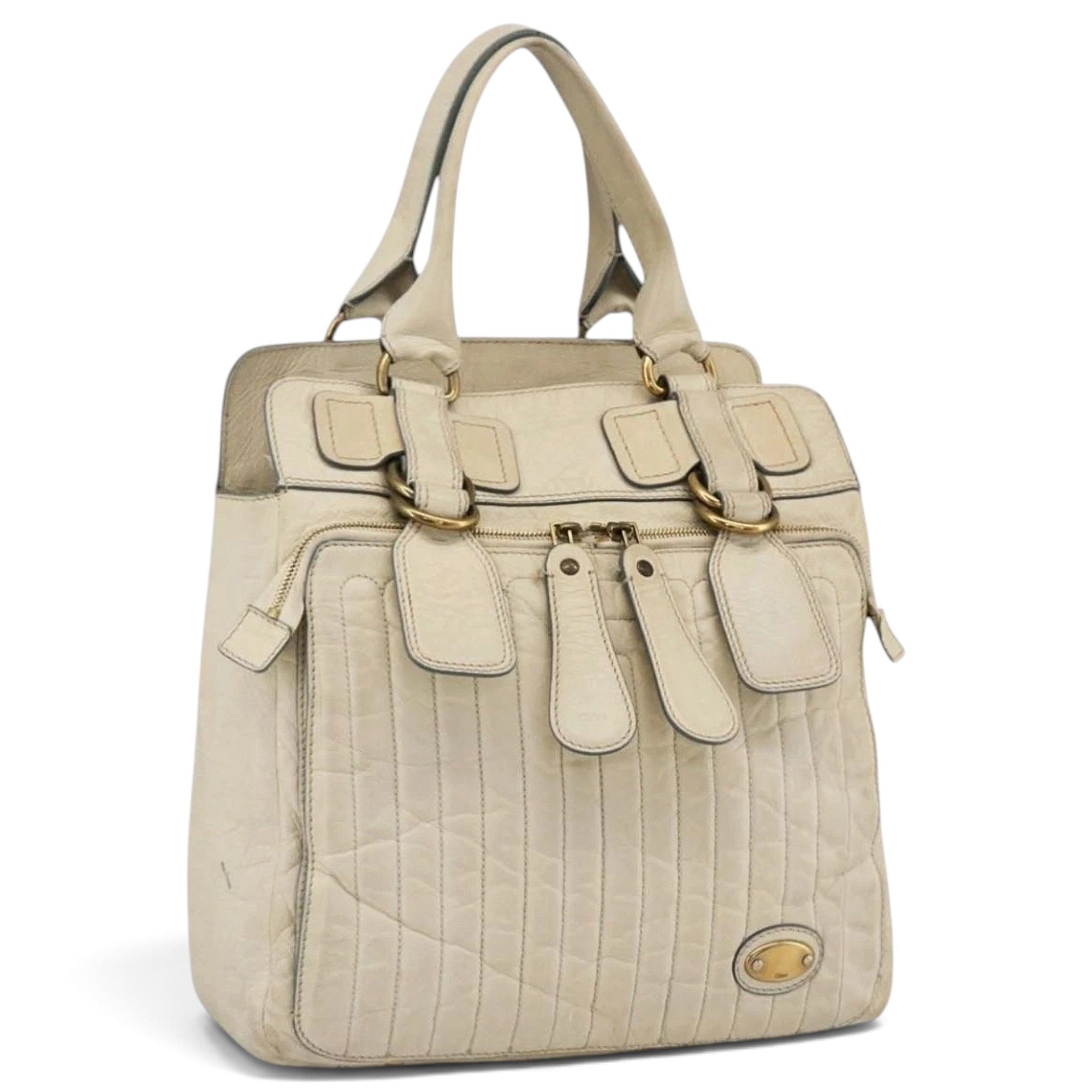 Leather tote