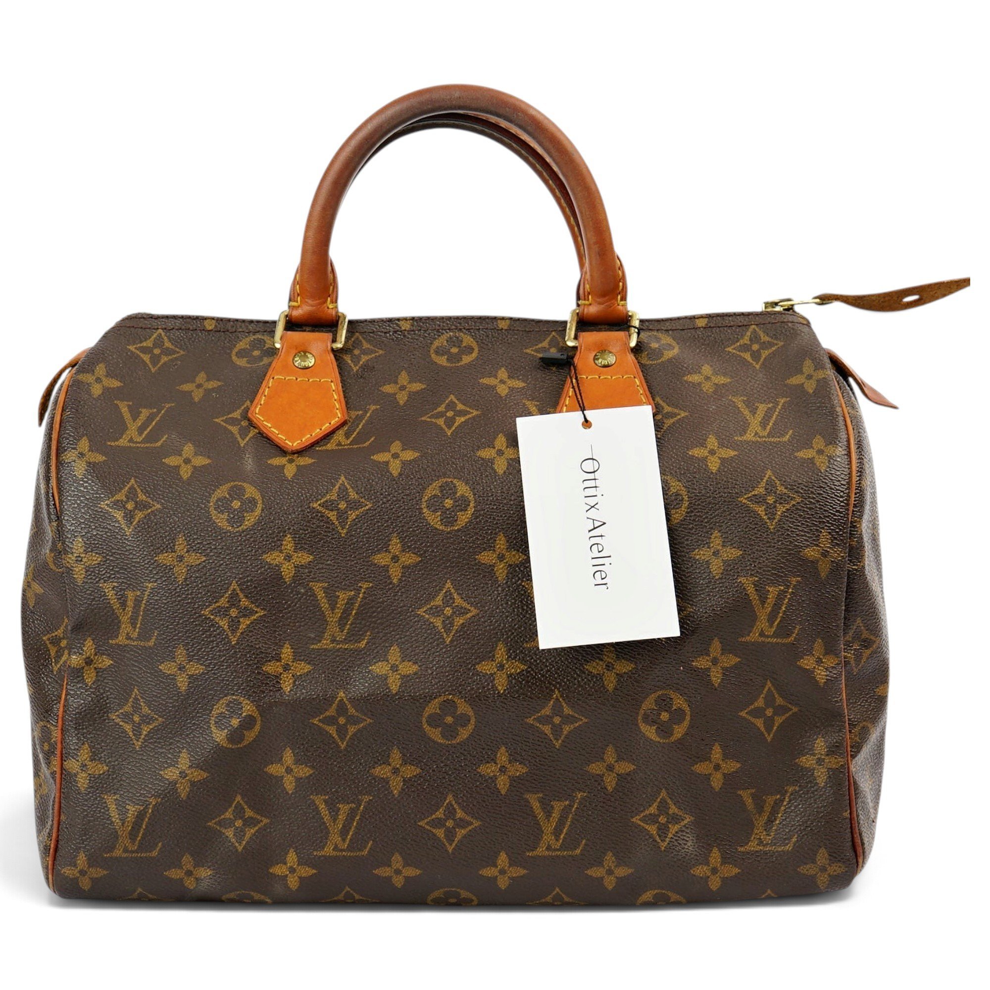 Speedy leather handbag