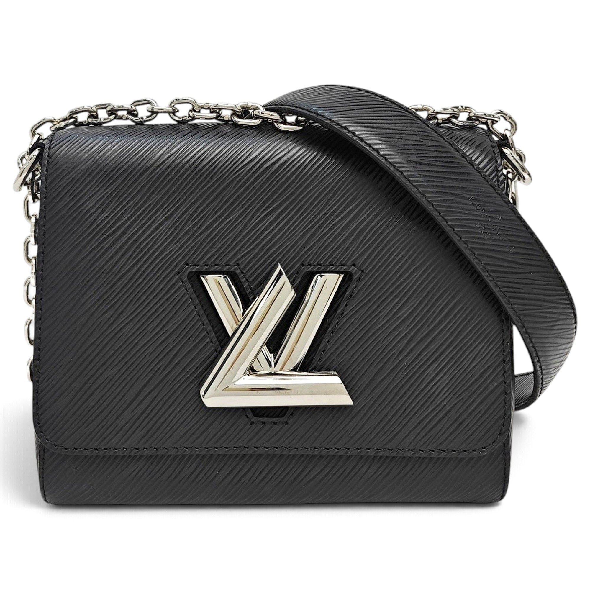 Twist leather handbag