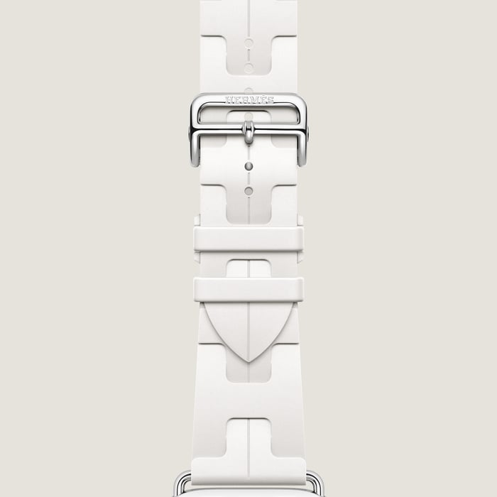 Blanc Band Apple Watch Hermès Single Tour 42 MM Deployment Buckle Kilim