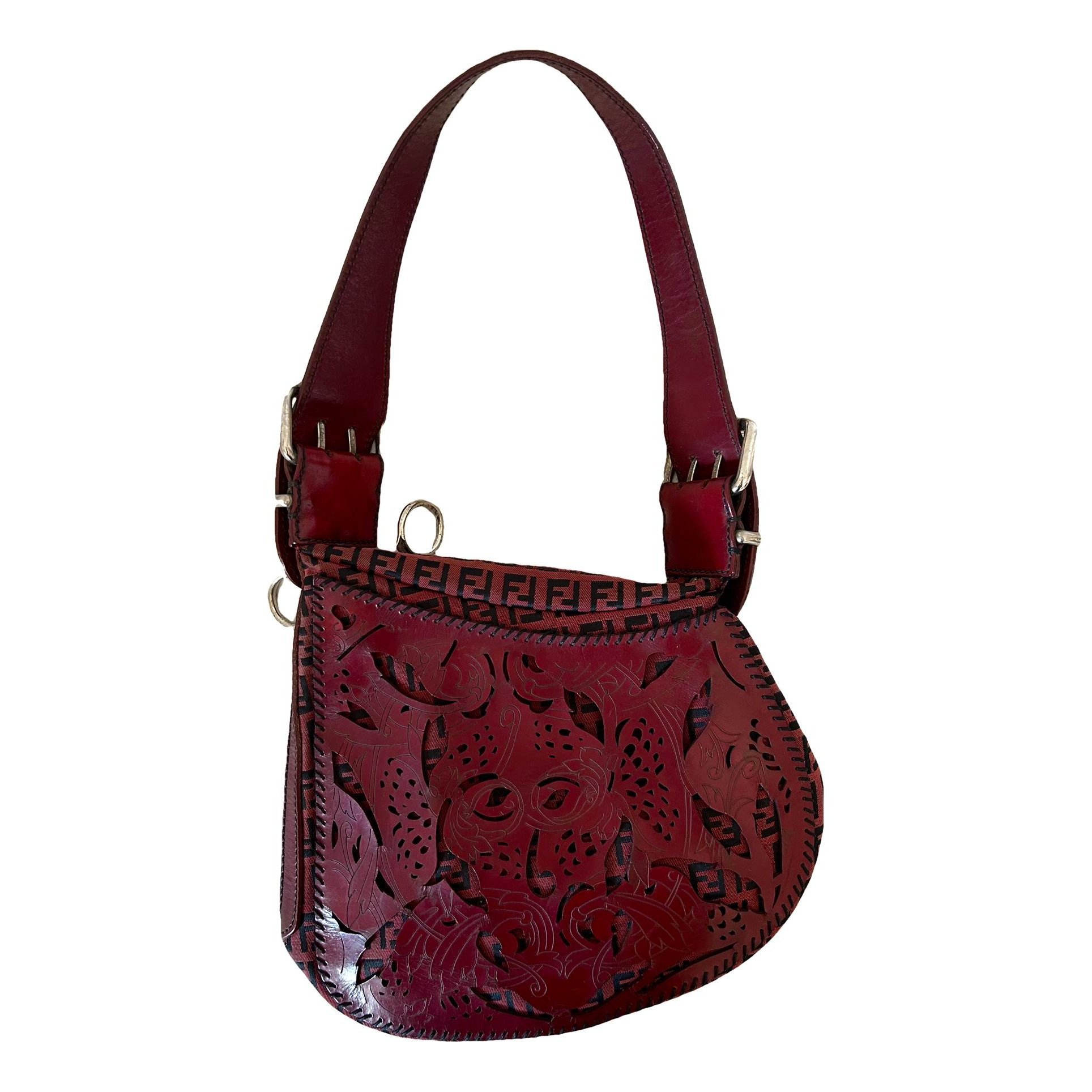 Oyster leather handbag