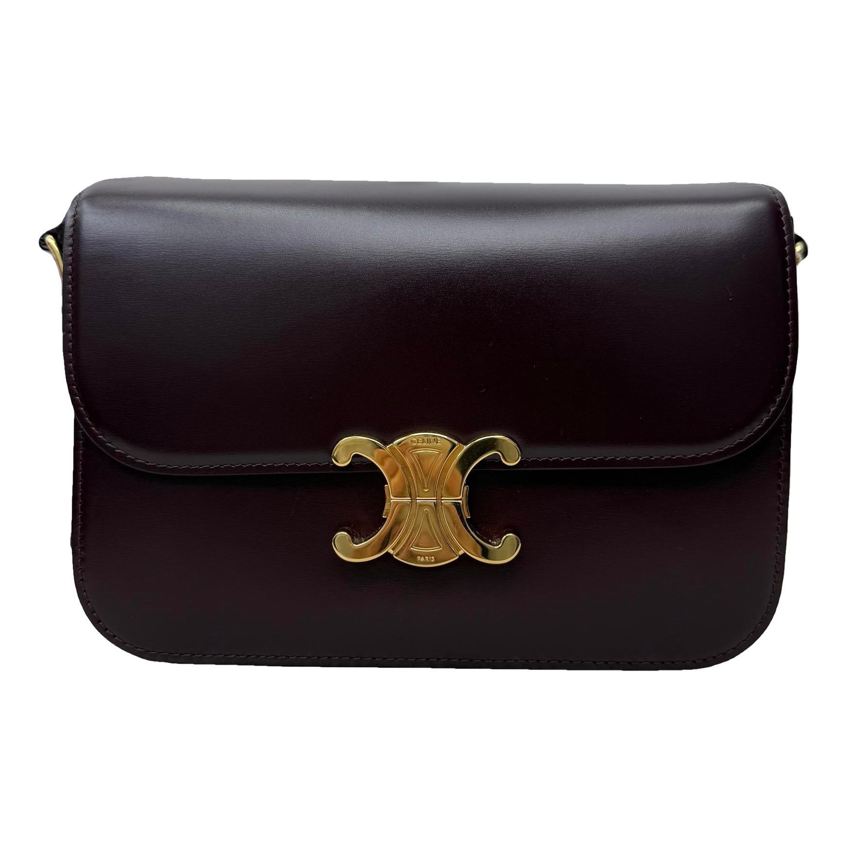 Triomphe leather handbag