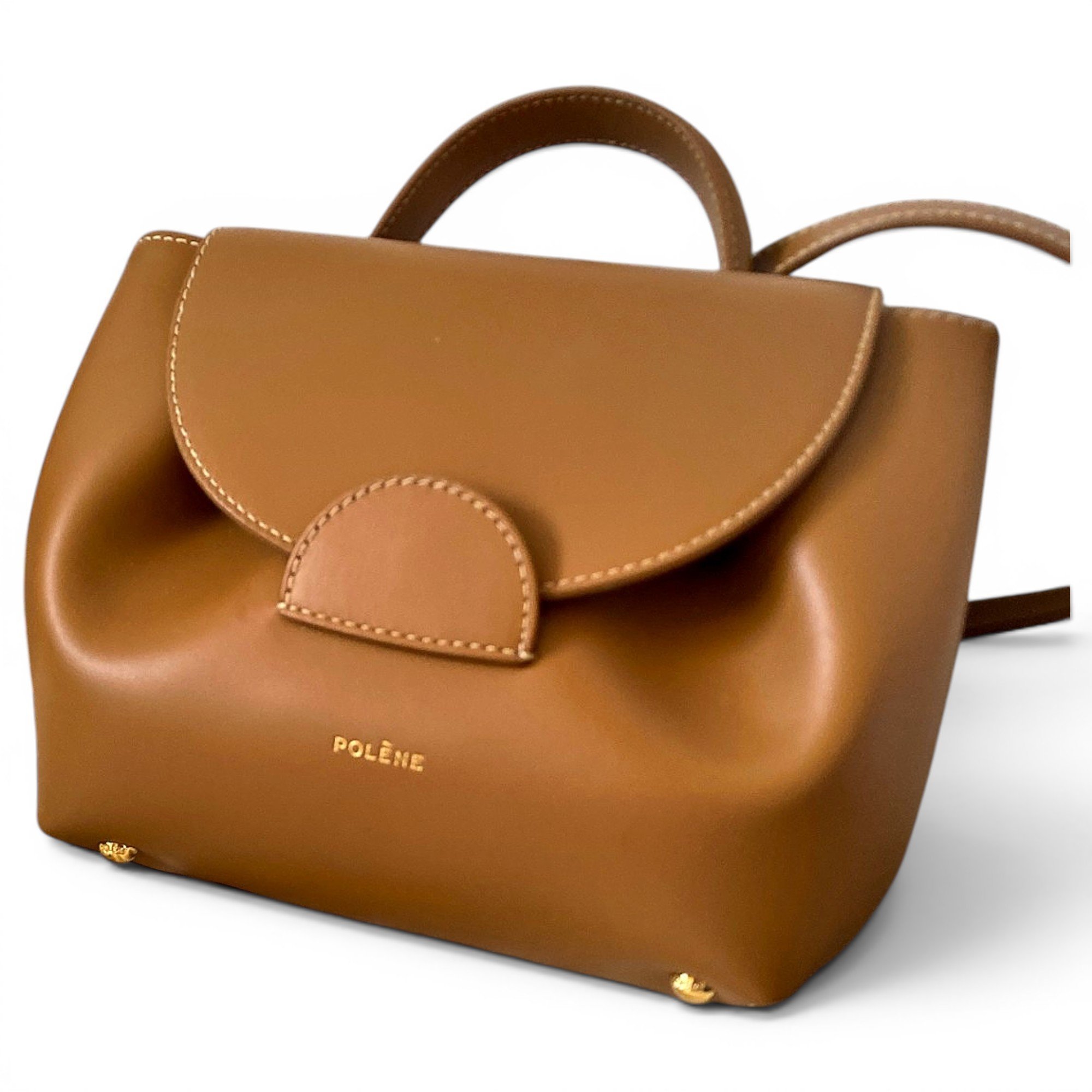 Numéro un nano leather crossbody bag