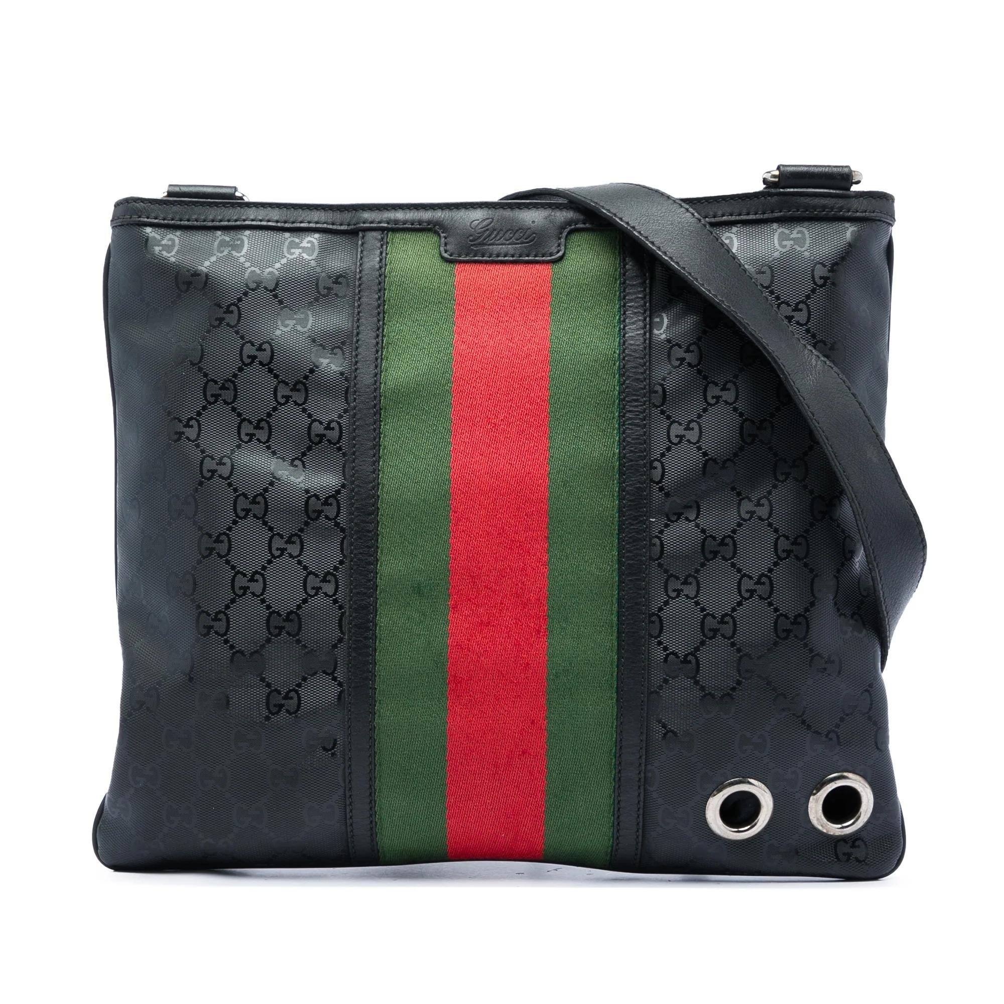 Gucci B leather crossbody bag