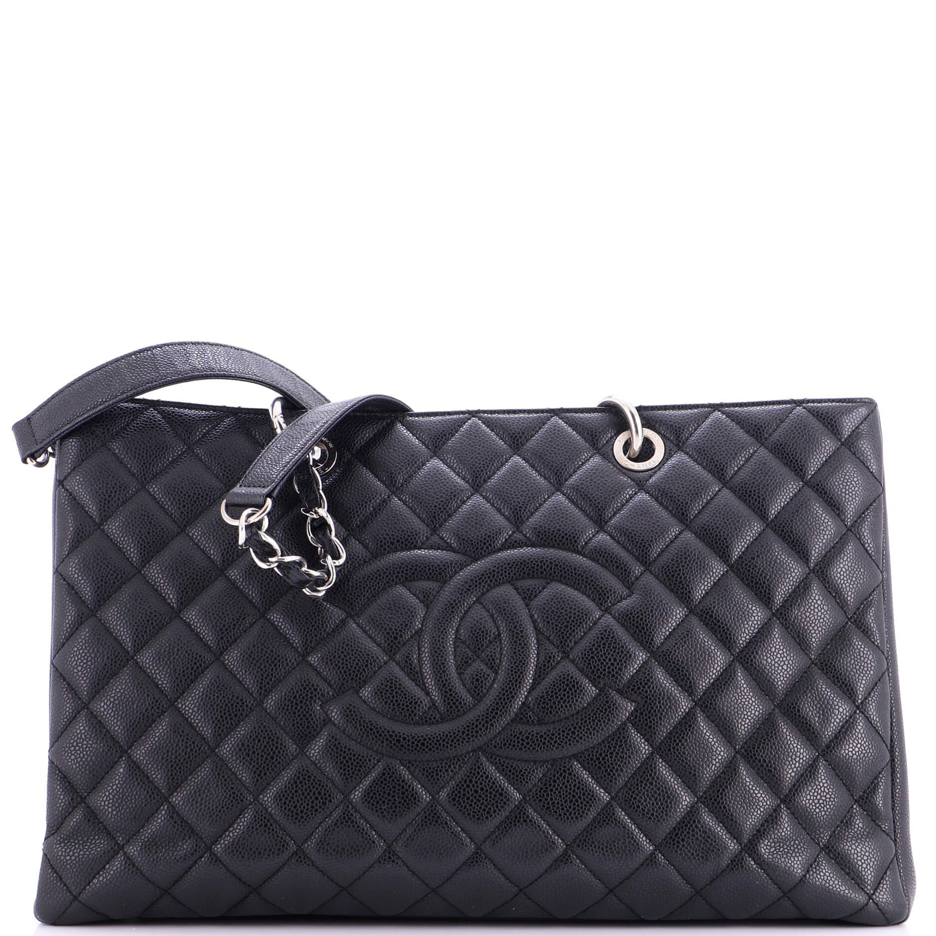 Chanel Grand Shopping Tote Quilted Caviar XL