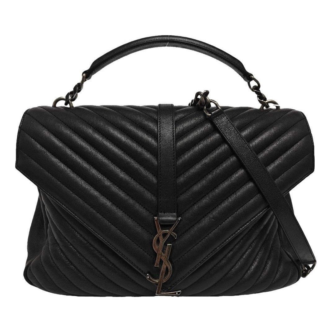 Collége monogramme leather handbag