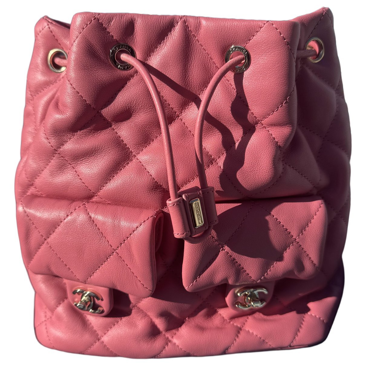 Leather backpack