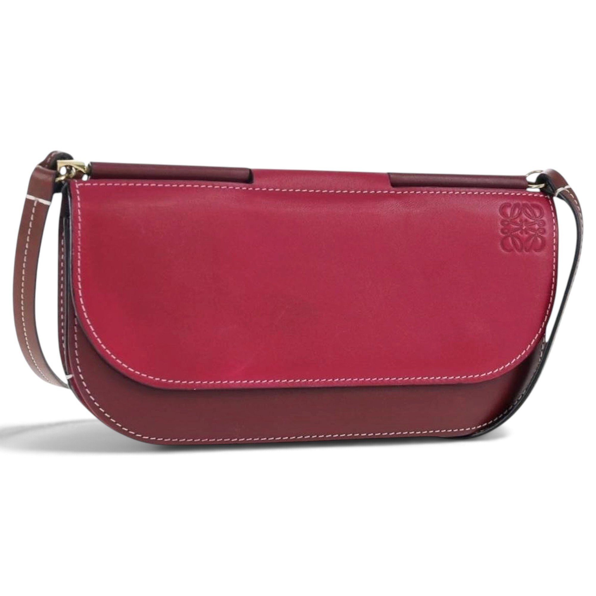 Anagram leather handbag
