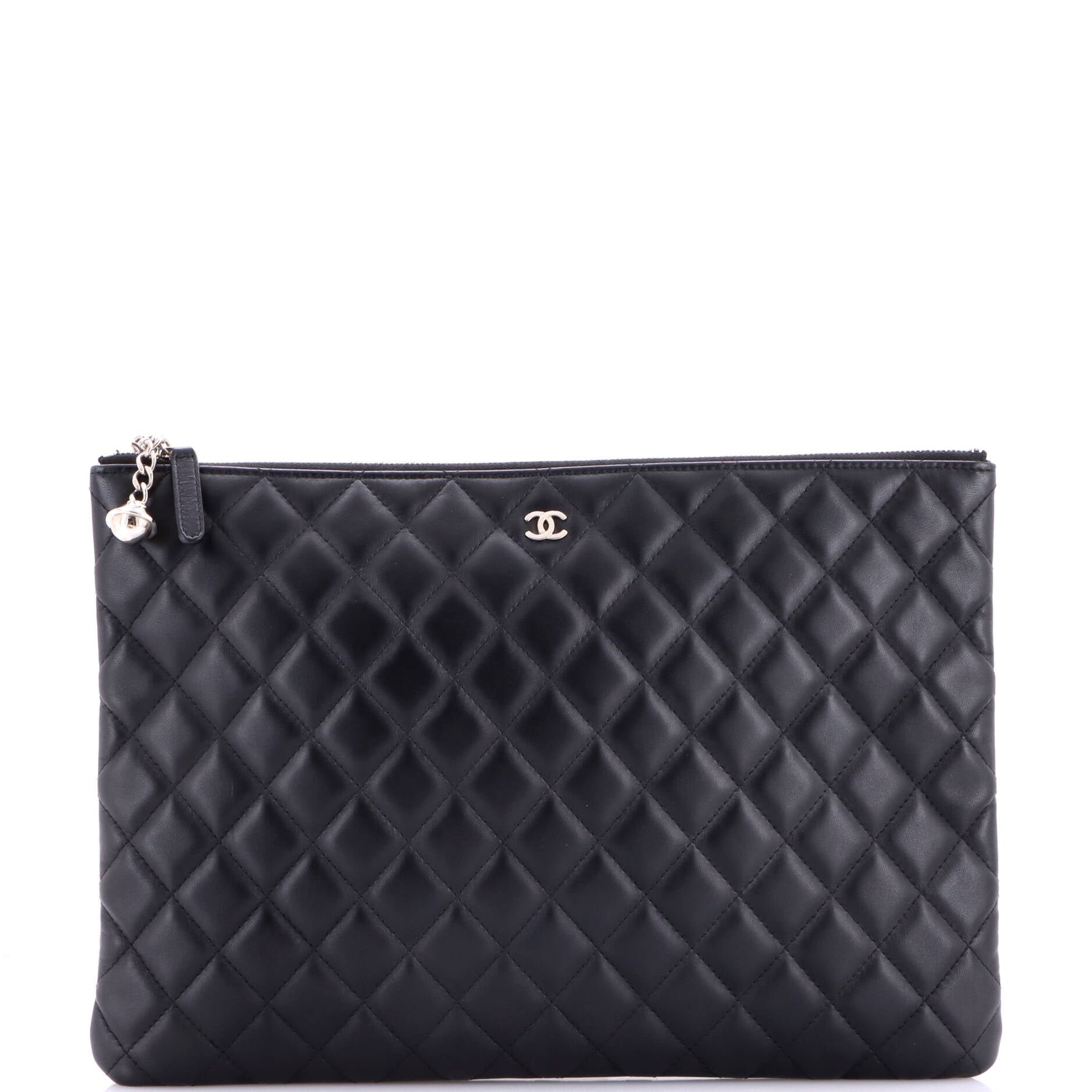 O Case Clutch Quilted Lambskin Large