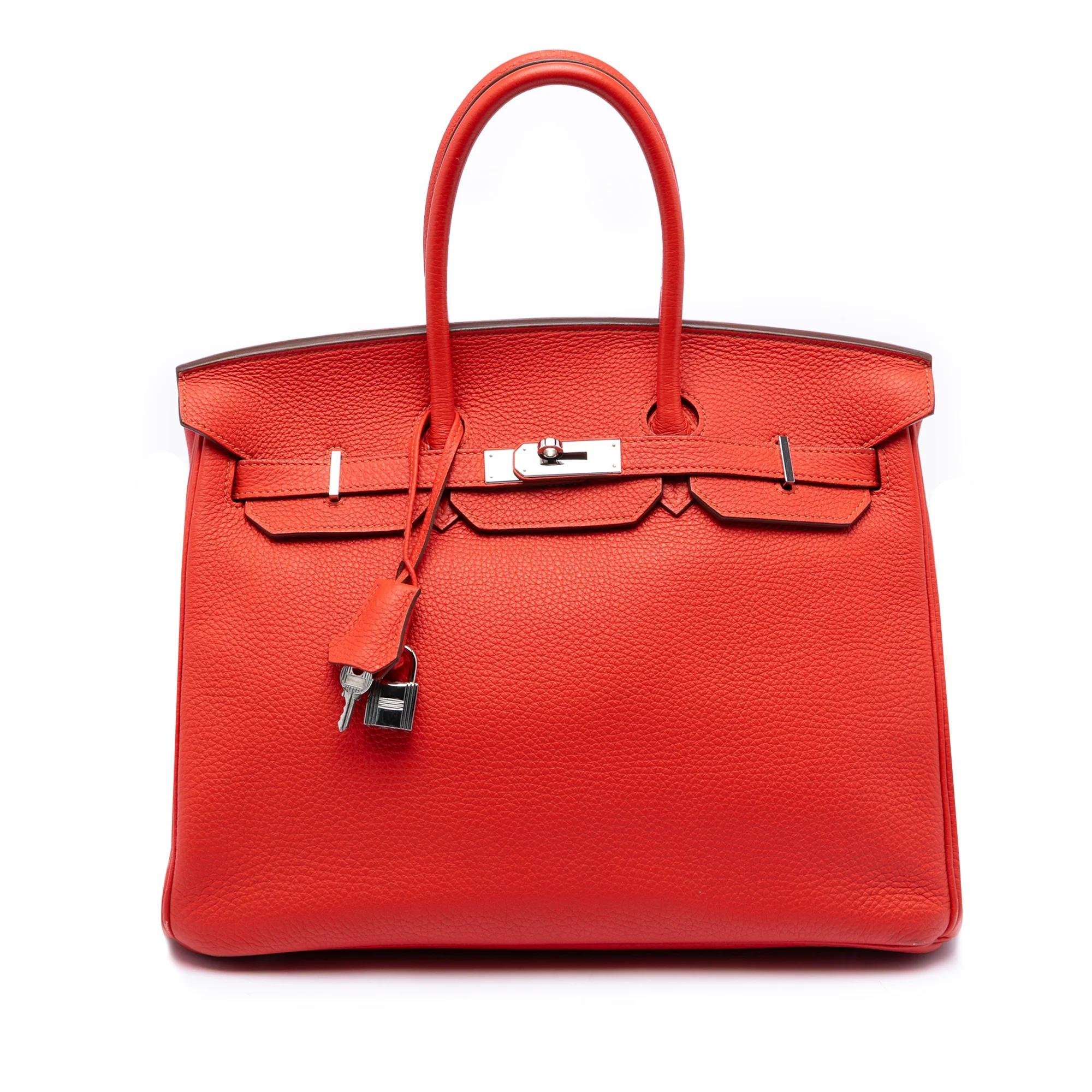 Birkin 35 leather handbag