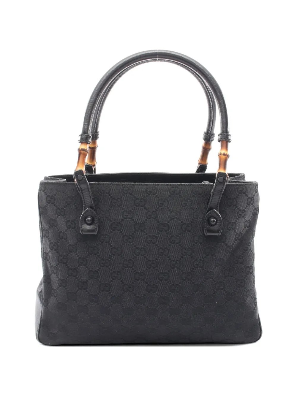 2000s Bamboo GG canvas tote bag