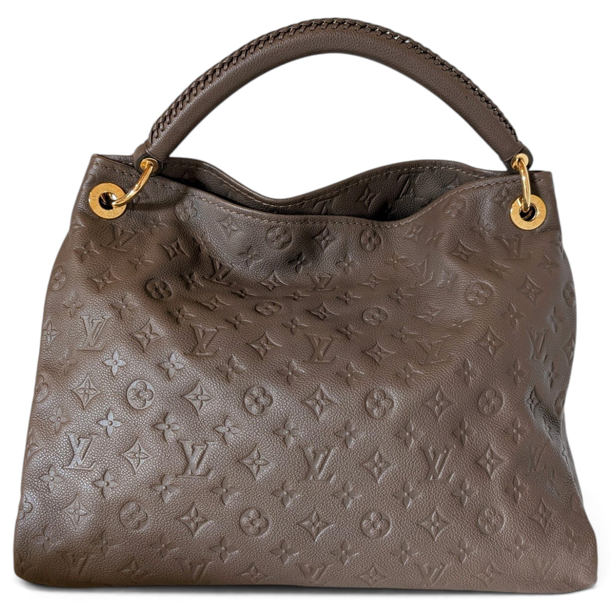 Artsy leather handbag