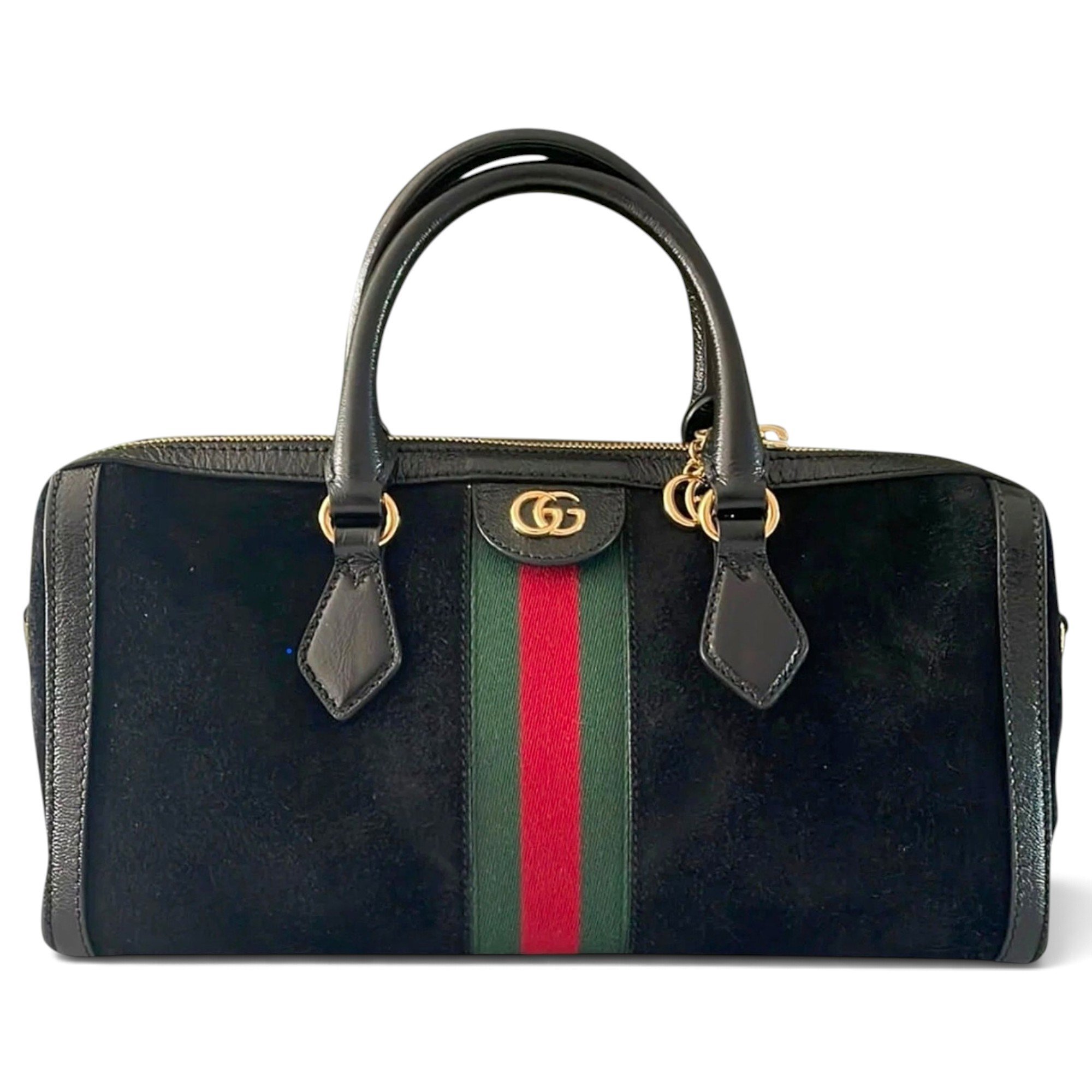 Ophidia Boston leather handbag