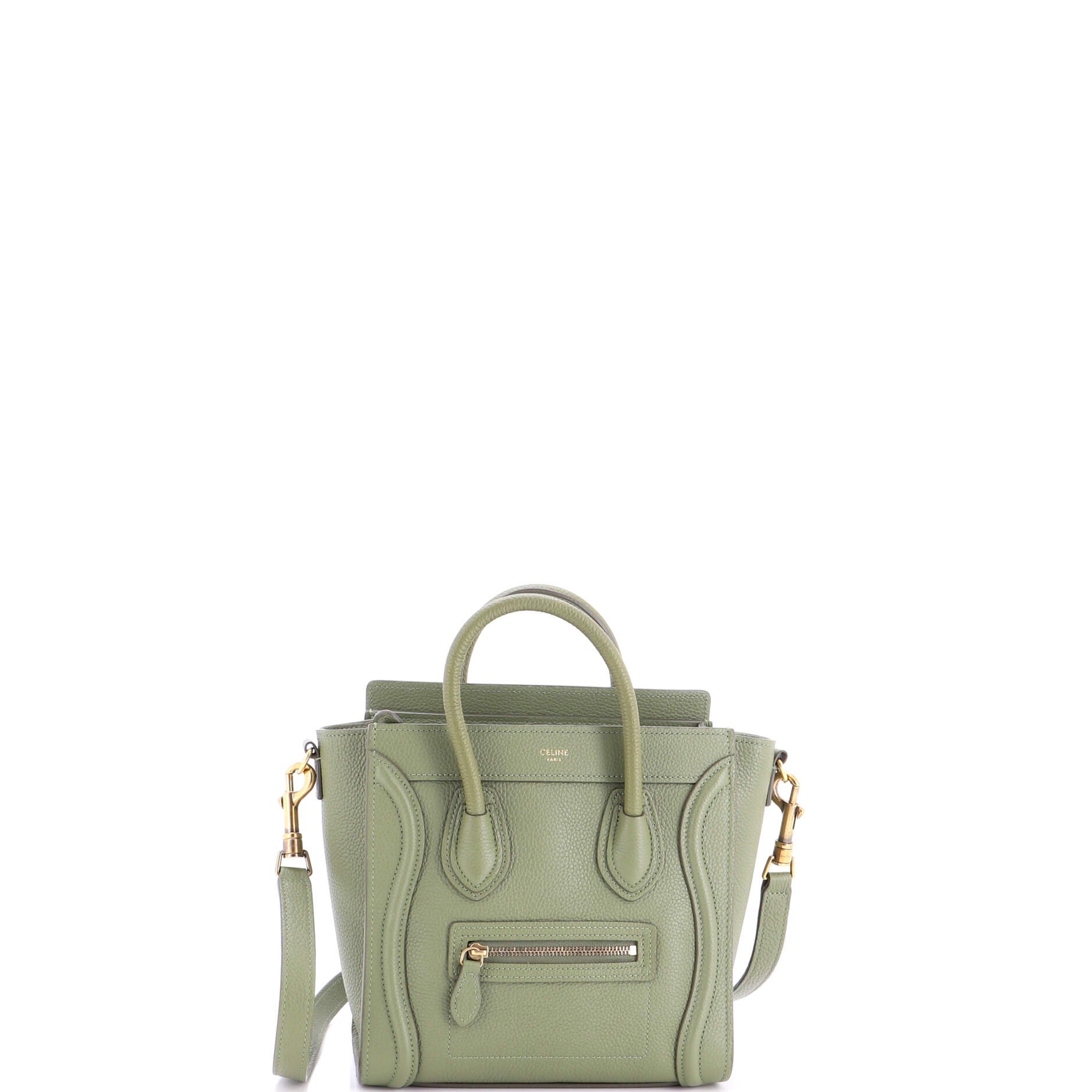 Luggage Bag Grainy Leather Nano