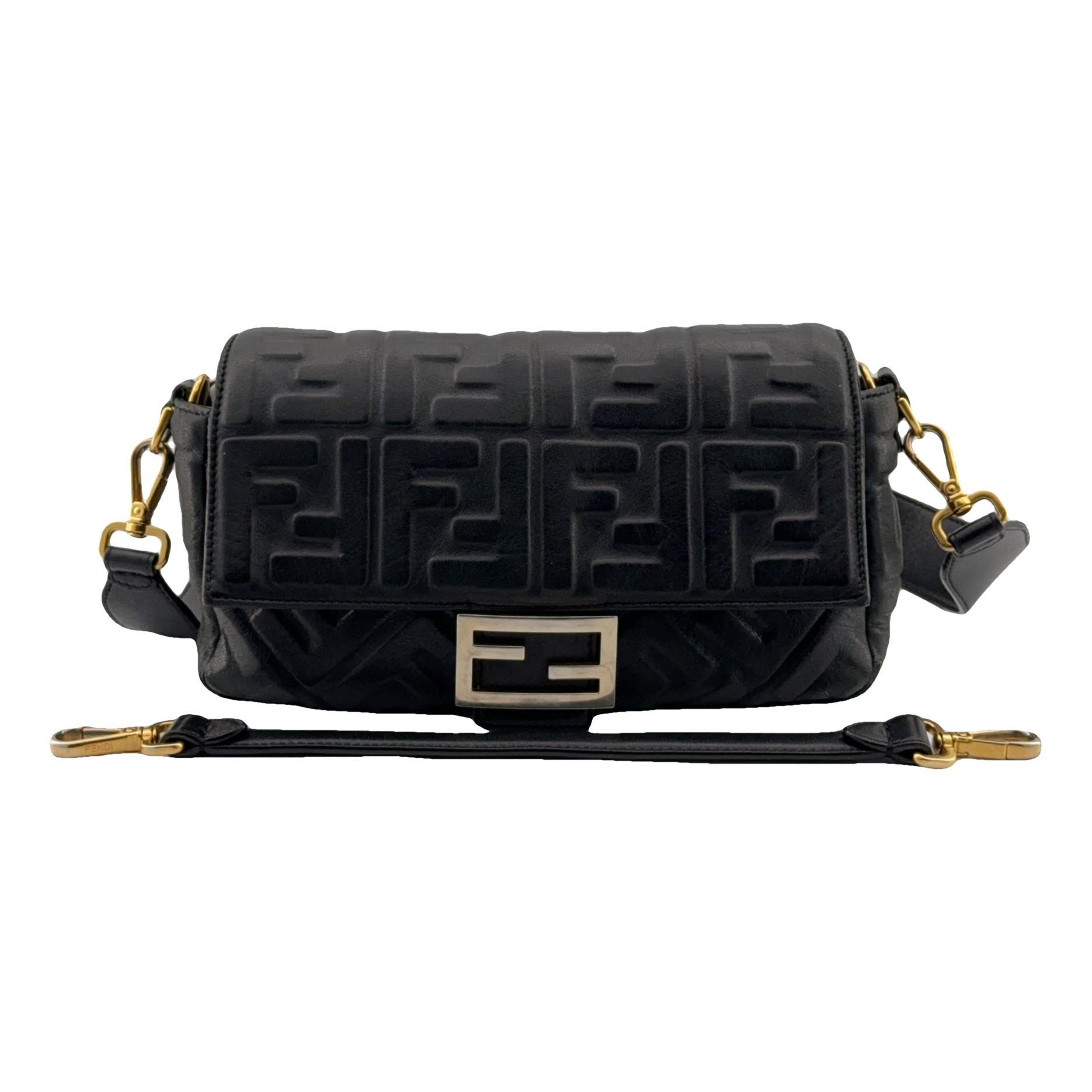 Baguette leather handbag