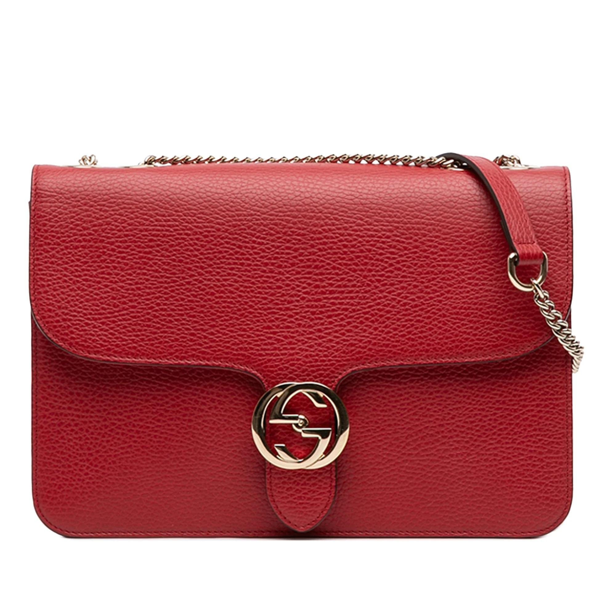 Interlocking pony-style calfskin handbag