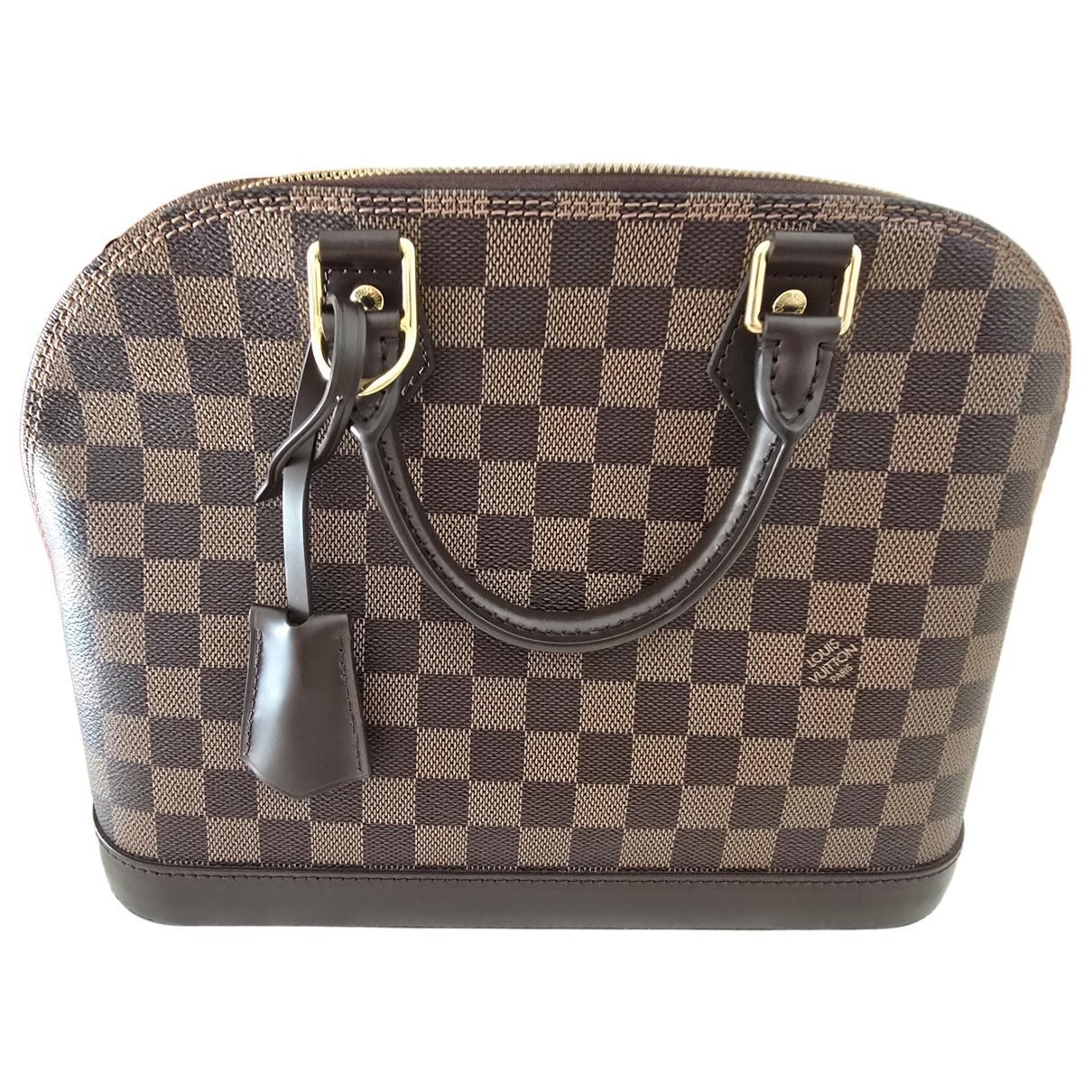 Louis Vuitton Alma silk handbag