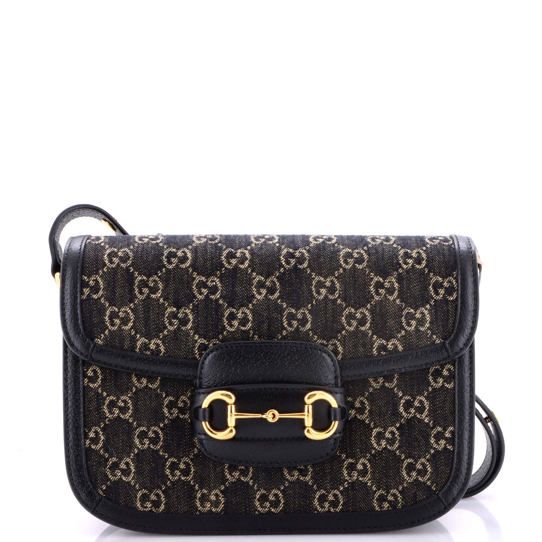 Horsebit 1955 Shoulder Bag GG Denim Small