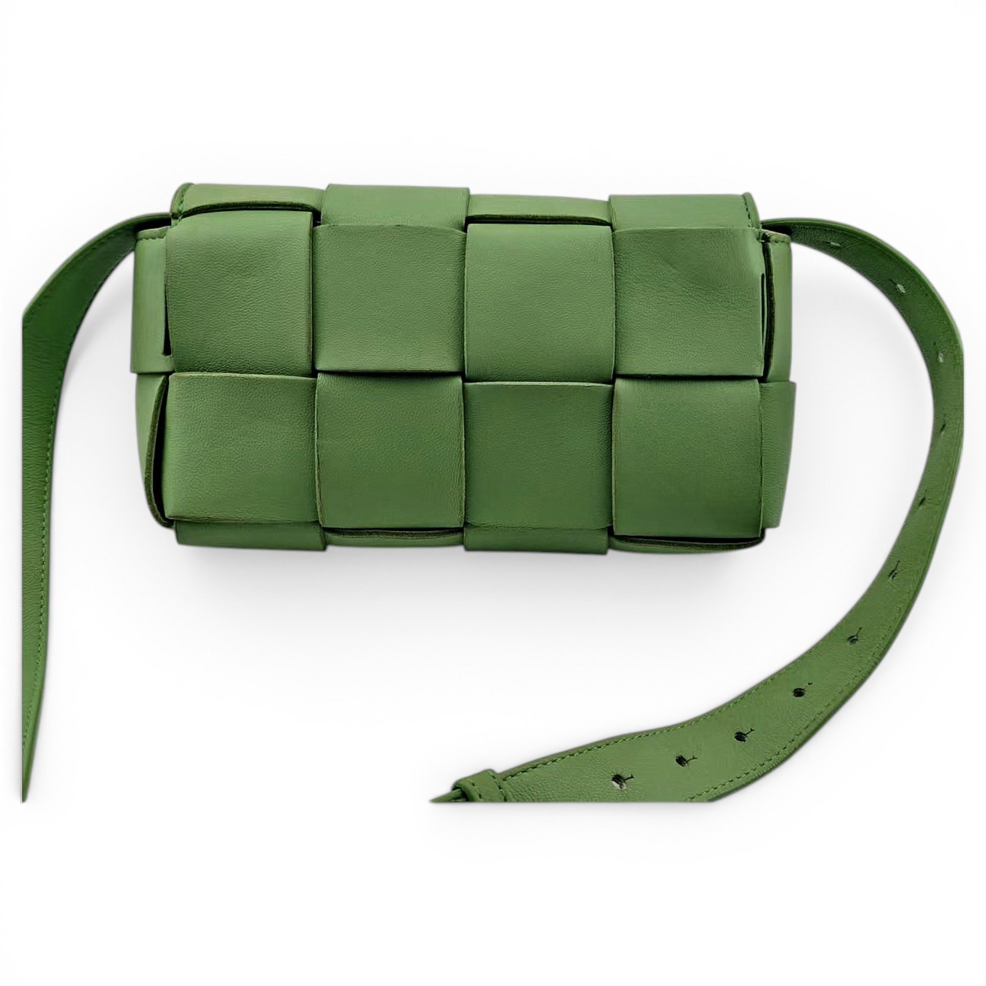 Cassette leather crossbody bag