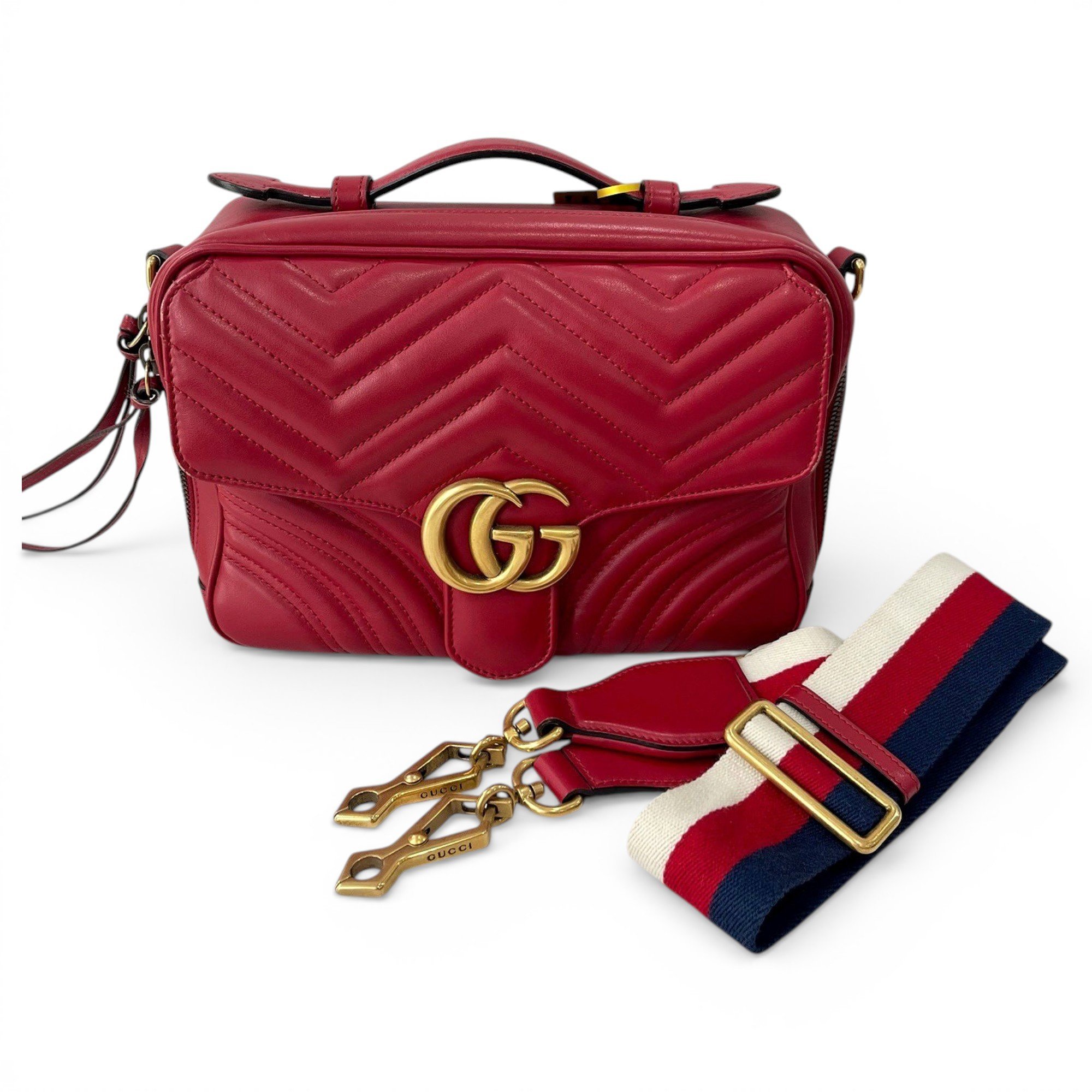 GG Marmont Flap leather handbag