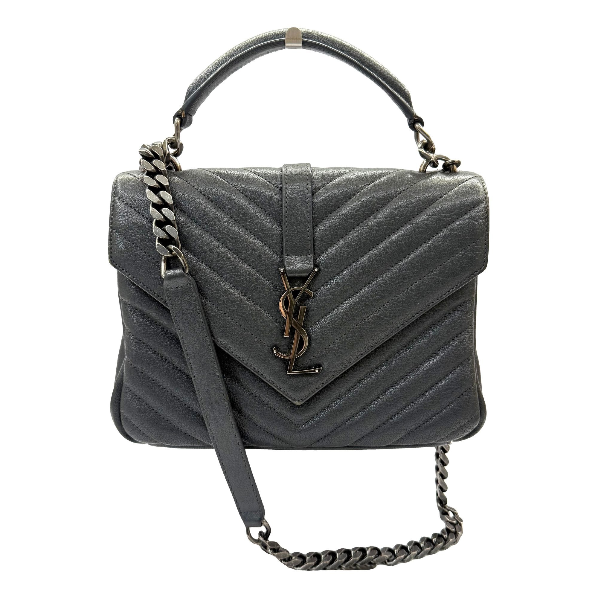Collége monogramme leather handbag