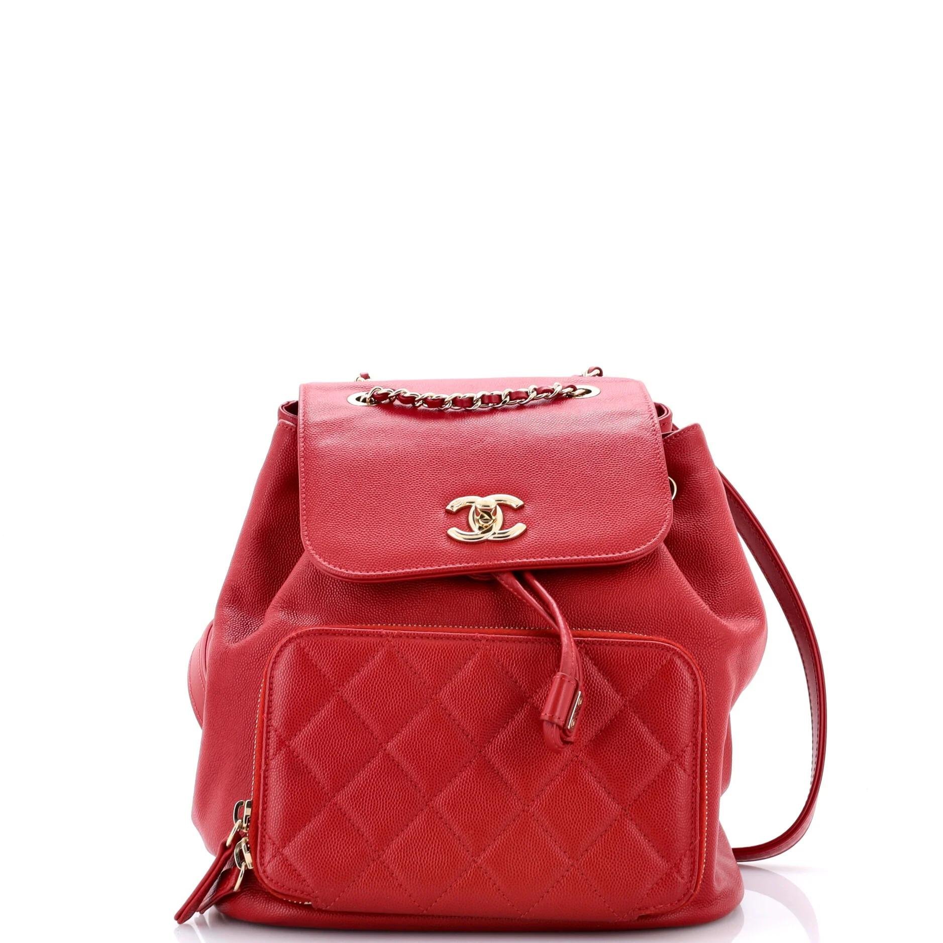 Leather backpack