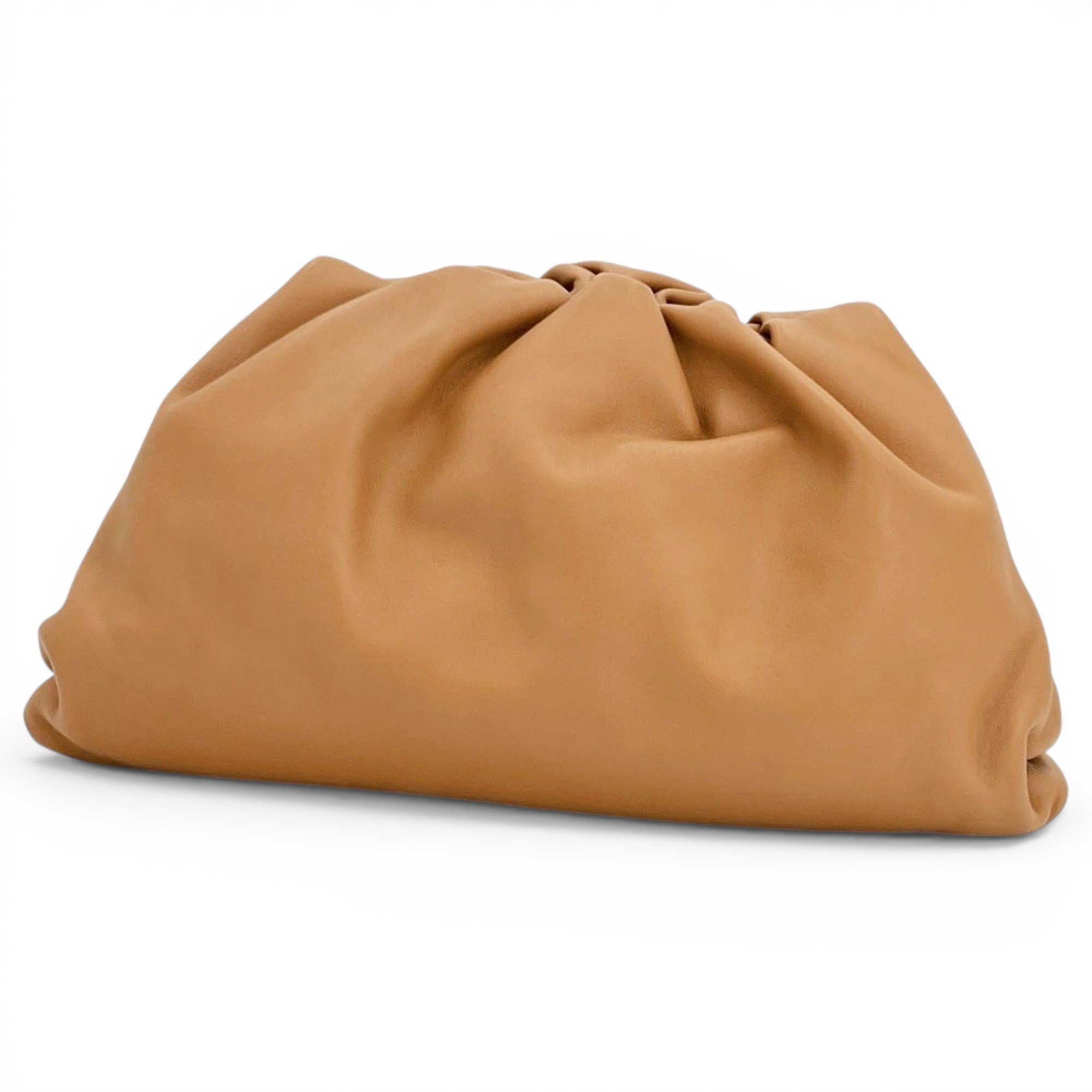 Pouch leather clutch bag