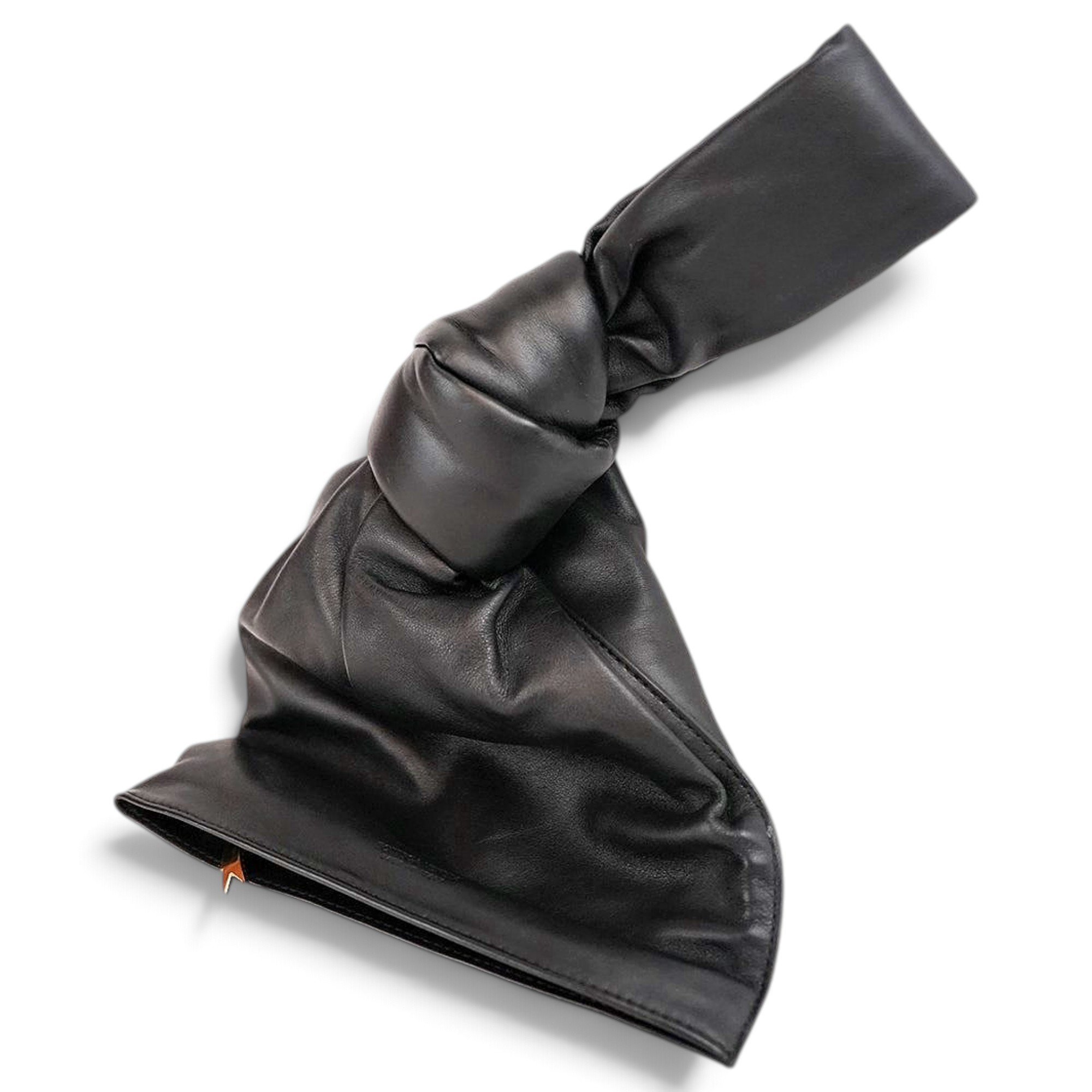 Twist leather handbag
