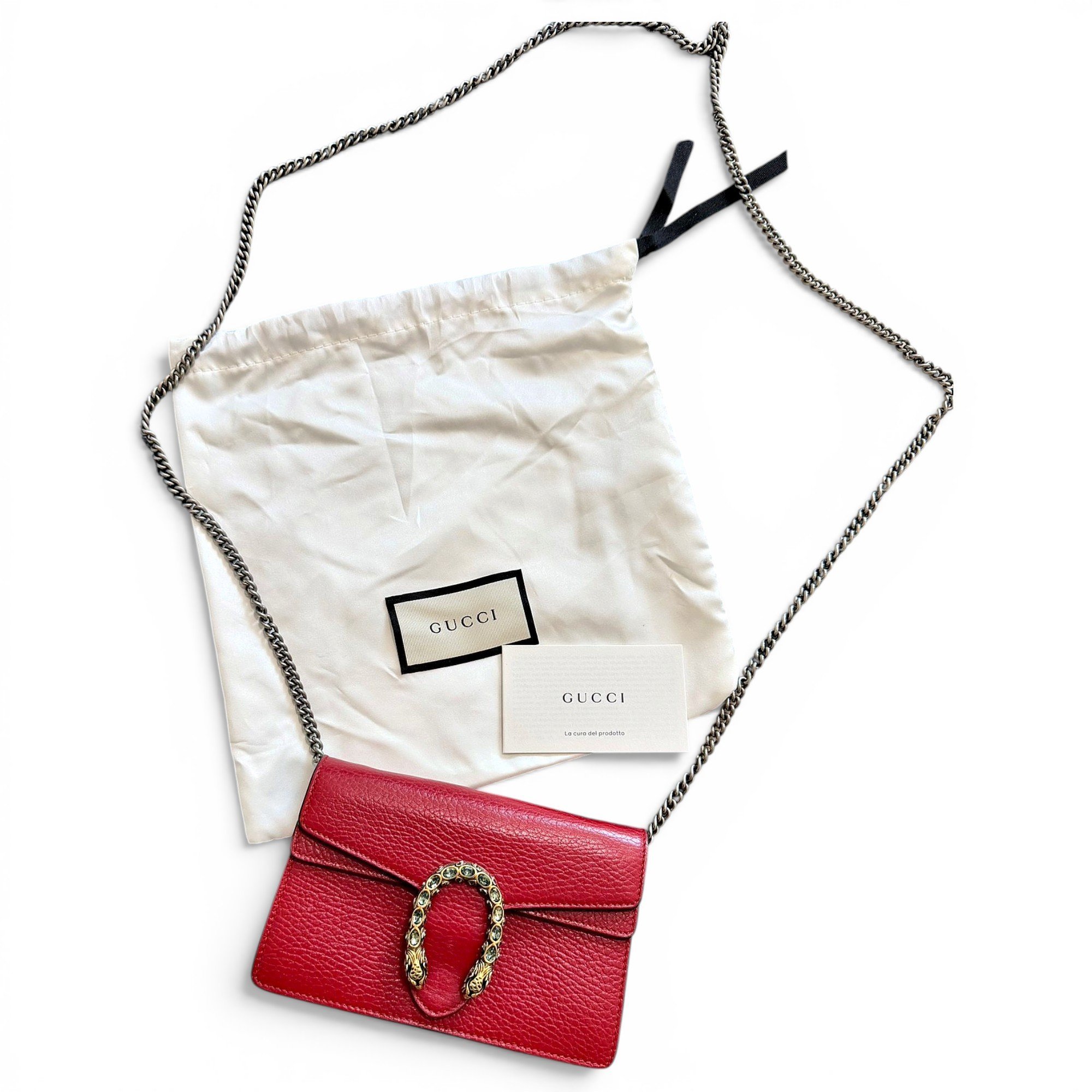 Dionysus Super Mini leather crossbody bag