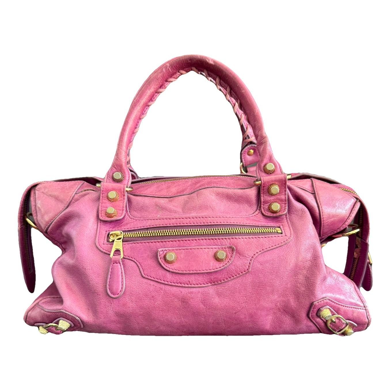 First leather handbag